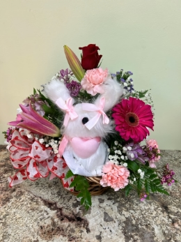 Gnome Pup Love Basket